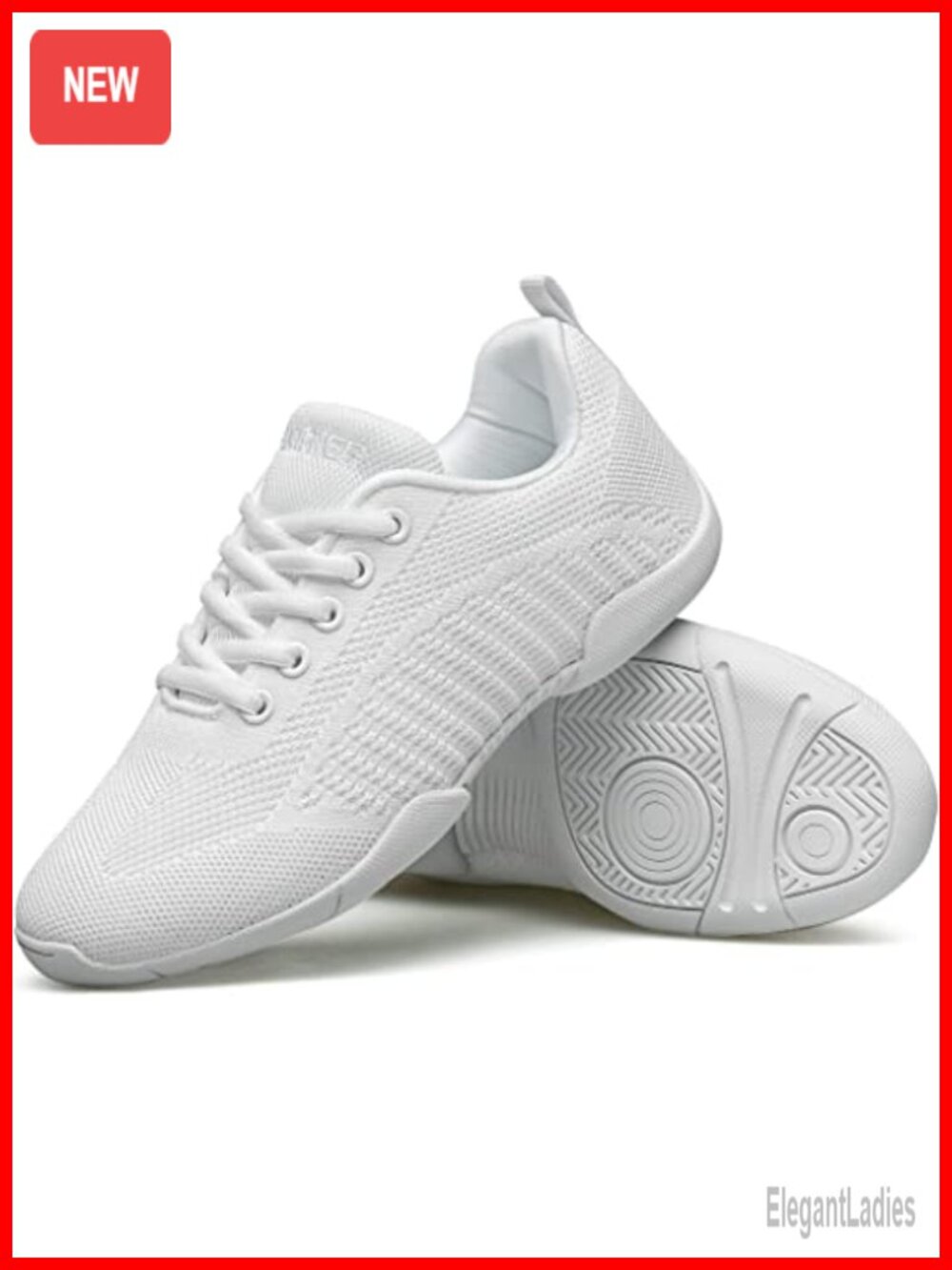 Cheerleading Shoes Breathable Lightweight Lace-Up Athletic Dance Sneakers